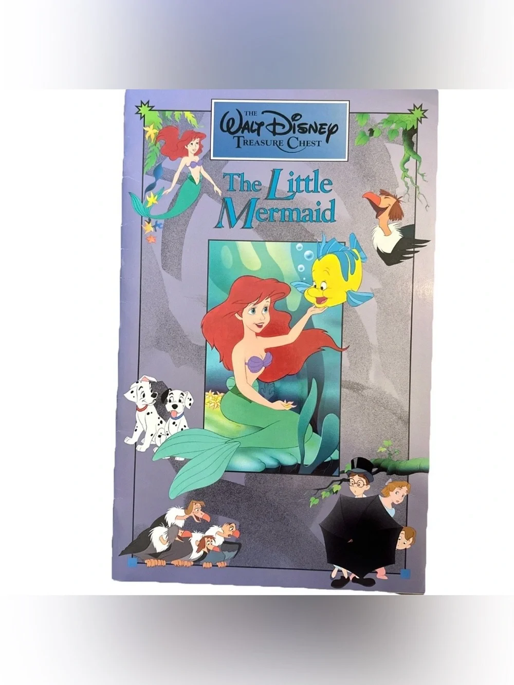 Vintage 1991 The Walt Disney Treasure Chest Set Of 5 Large Picture Books GUC